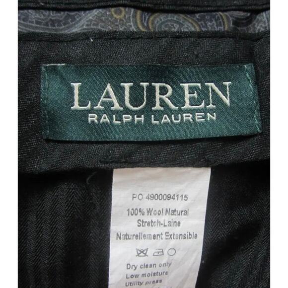 Lauren Ralph Lauren Grey/Blue Wool Pants 36x30 - Picture 3 of 5